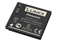 Panasonic DMW BCK7E Pile pour appareil photo Li Ion 680 mAh pour Lumix DMC FH24 FH4 FH6 FH8 FS28 FS41 FT25 FT30 S2 S5 SZ02 SZ5 SZ7 TS25 TS30