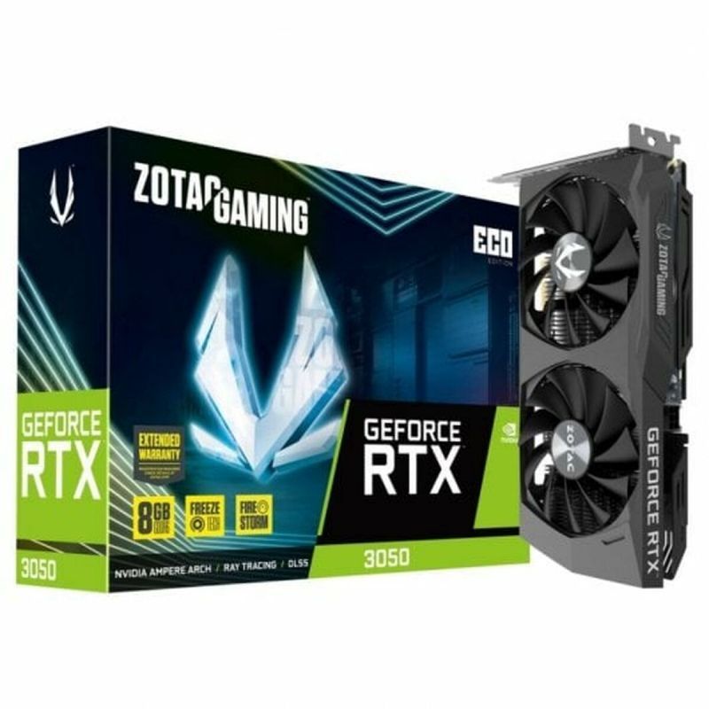 ZOTAC GAMING GeForce RTX 3050 ECO Carte graphique GF RTX 3050 8 Go GDDR6 PCIe 4.0 x8 3 x DisplayPort HDMI