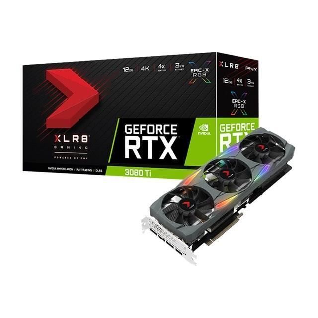 PNY VCG3080T12TFXMPB carte graphique NVIDIA GeForce RTX 3080 Ti 12 Go GDDR6X Neuf - vue 4