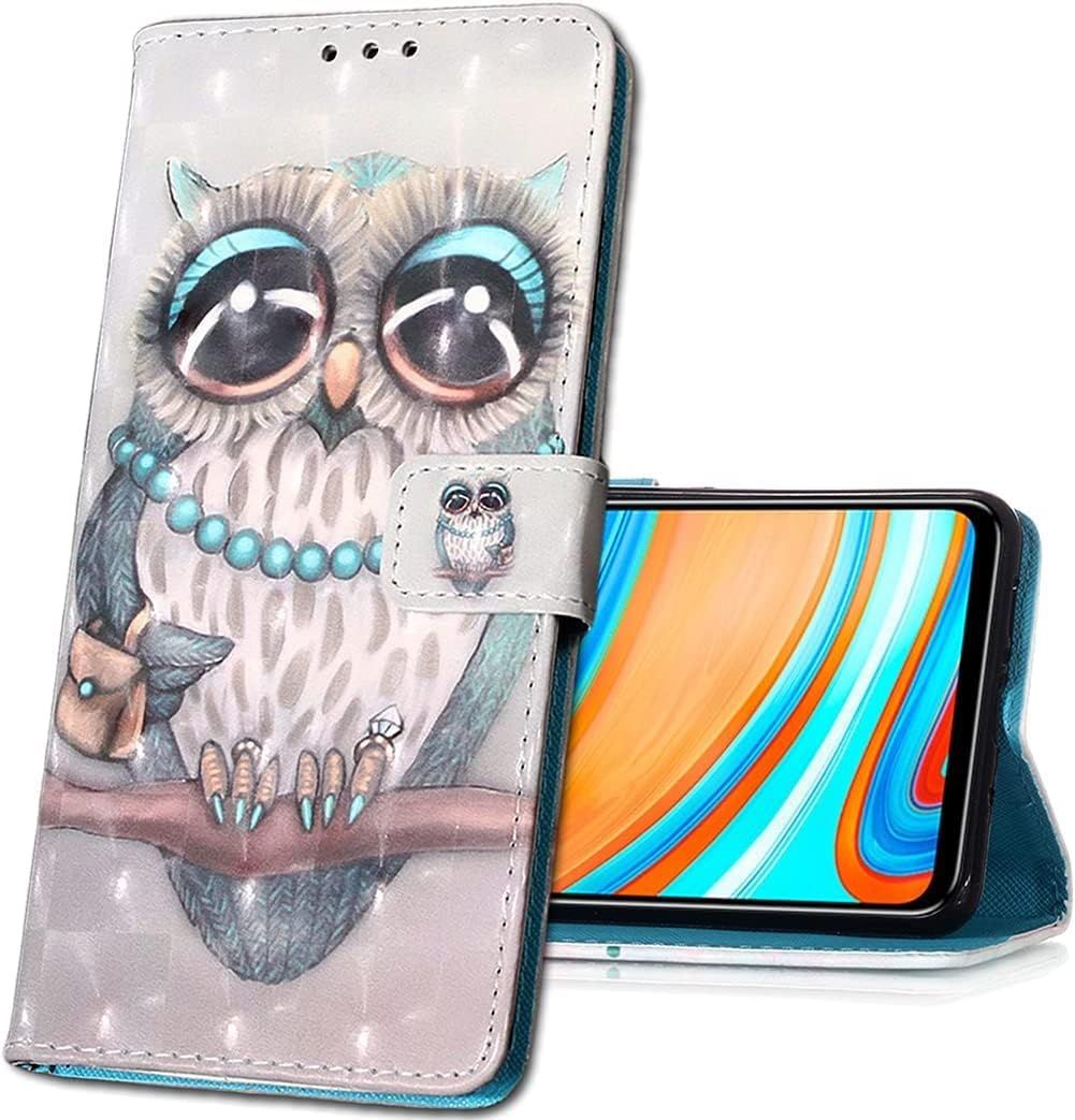 Flip Case For Apple Iphone 13 Premium Faux Leather Wallet Case 3d Creative Pattern Design Protective Cover With Card Slot Stand Compatible For Apple Iphone 13. Yb Owl