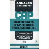 Annales Vuibert Certificats Daptitudes Professionnelles Commerciaux Mathematiques Et Francais N14 - 