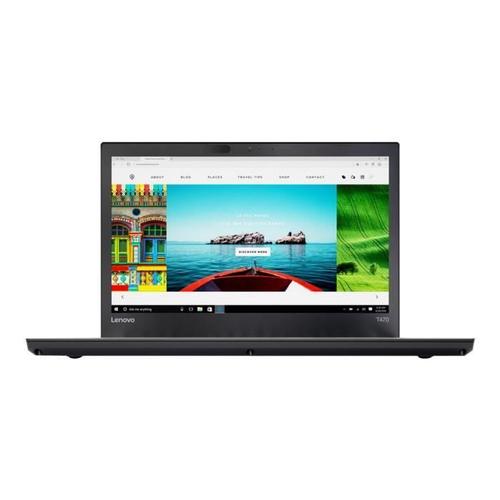 Lenovo Thinkpad T470 20Hd - Core i5 7200U / 2.5 Ghz - Win 10 Pro 64 Bits - 8 Go Ram - 256 Go SSD Tcg Opal Encryption 2, Nvme - 14" Ips 1920 X 1080 (Full Hd) - Hd Graphics 620 - Wi-Fi, Bluetooth - Mise À Niveau Wwan - Noir - Clavier : Suisse