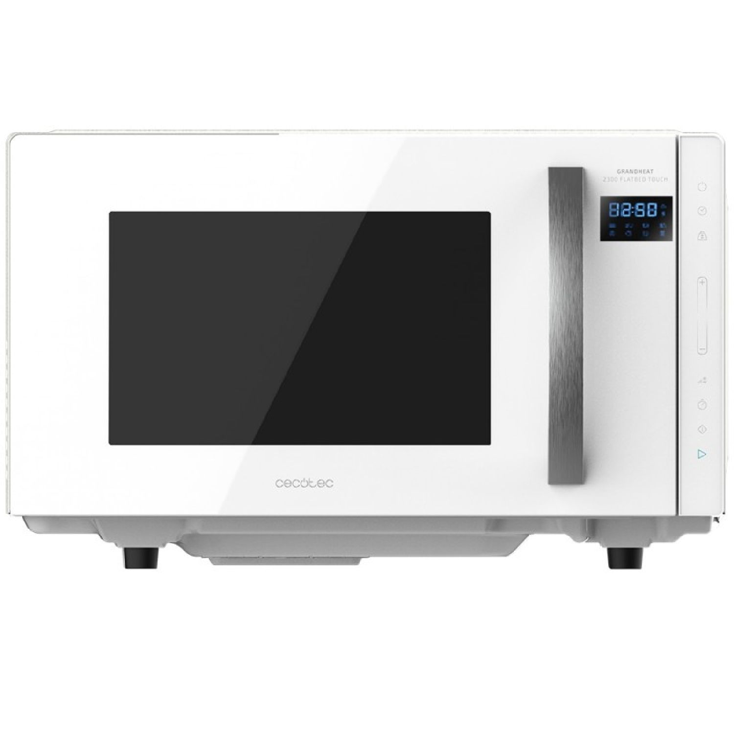 Cecotec Micro ondes sans plaque GrandHeat 2300 Flatbed Touch . Capacité 23 litres Puissance 8 fonctions préréglées Minuterie jusqu'à 95 min.