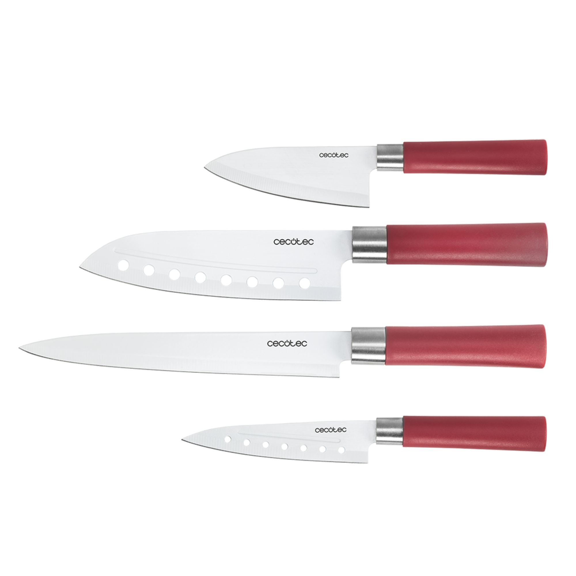 Set De 4 Couteaux Professionnels Avec Revêtement En Céramique Couteaux En Céramique Santoku Usage Domestique Avec Lame En Acier Inoxydable