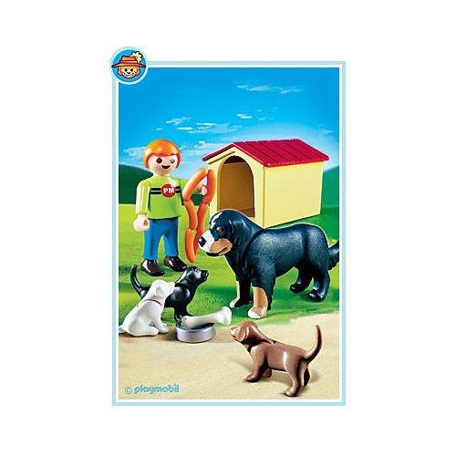 playmobil famille de chien