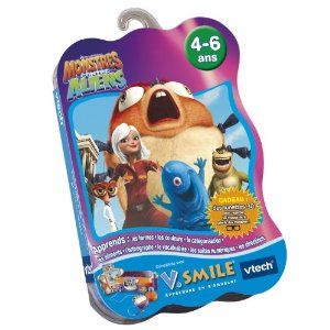 Monstres Contre Aliens Jeu Pour Console Éducative V.Smile Vtech Vsmile