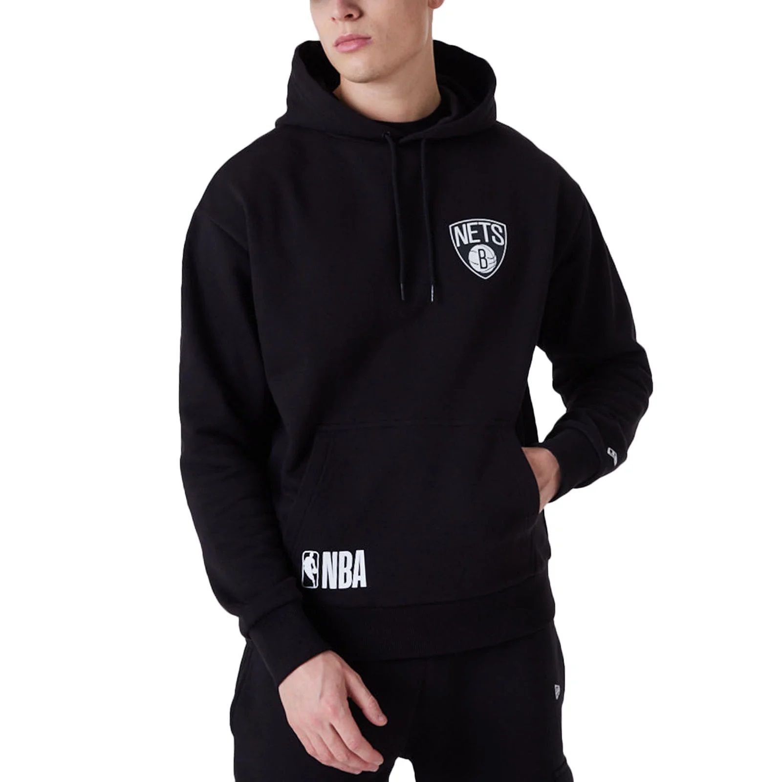 new era weat-shirt à capuche - brooklyn nets -taille l - L