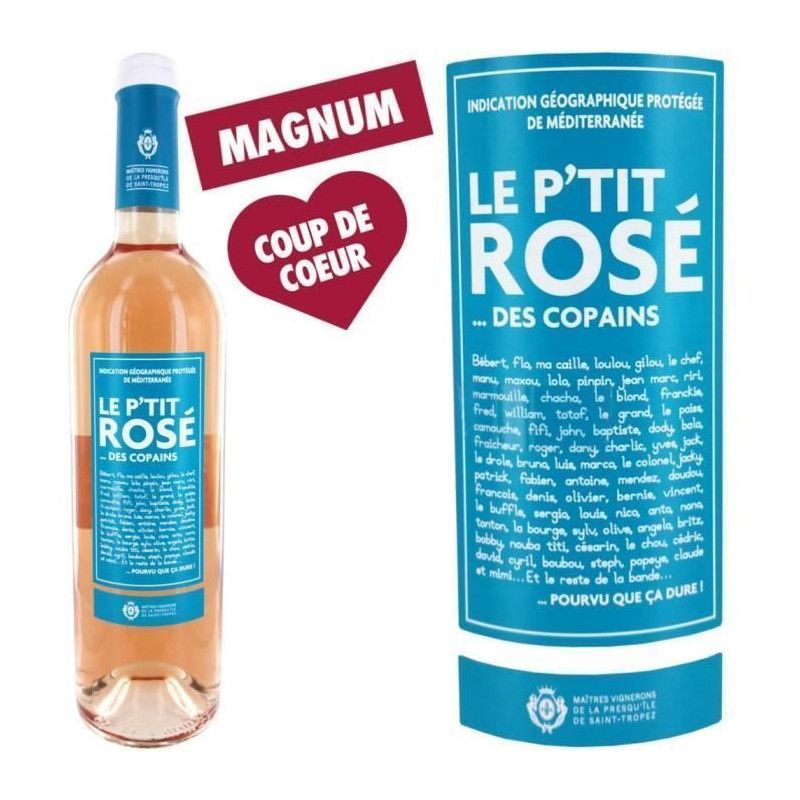 Magnum Le Ptit Rose Des Copains Igp Mediterranee - Vin Rose