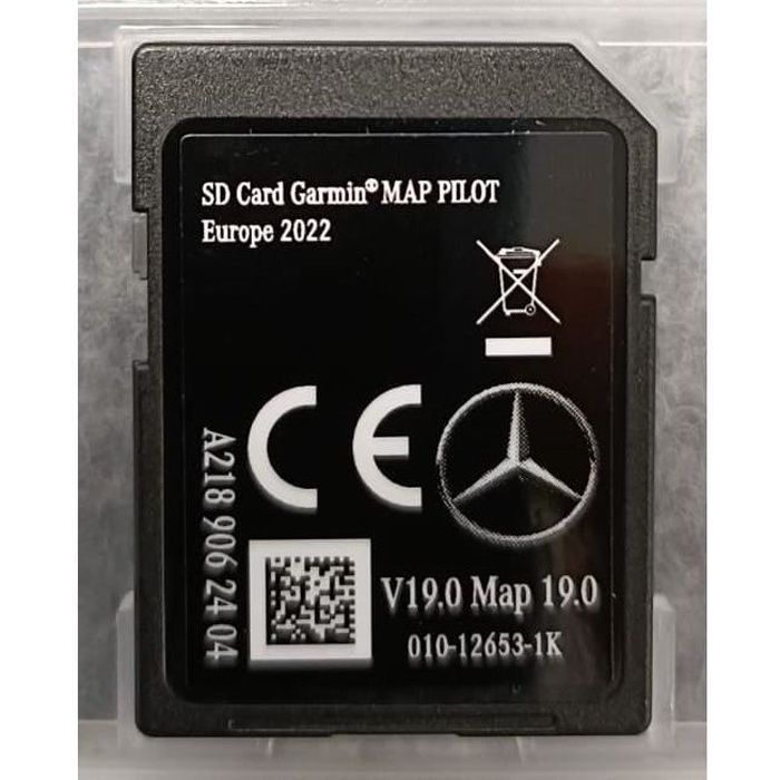 Carte SD GPS MERCEDES GARMIN MAP PILOT Europe 2022 STAR1 v19 A2189062404