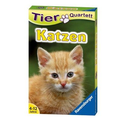 Ravensburger 20421 Quatuor Animaux Chats Classiques pour 3 à 6 Joueurs à partir de 4 à 32 Races de Chats - vue 4