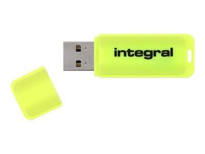 Integral Neon - Clé USB - 16 Go - USB 2.0 - jaune Integral Neon - Clé USB - 16 Go - USB 2.0 - jaune