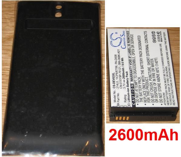 Batterie Pour DELL V03B Dell Venue PN: 0B6 068K A01 1ICP66756 214L0 CN 01XY9P 76121 PA D008 Avec cache **2600mAh**