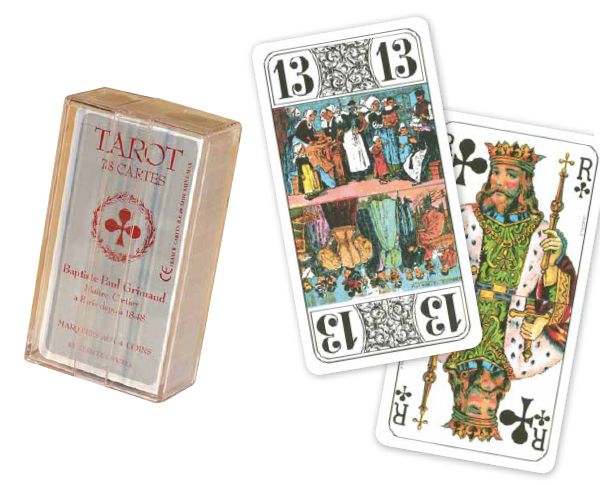 Jeux De 78 Cartes Tarot De Luxe Grimaud En Boîte Cristal en