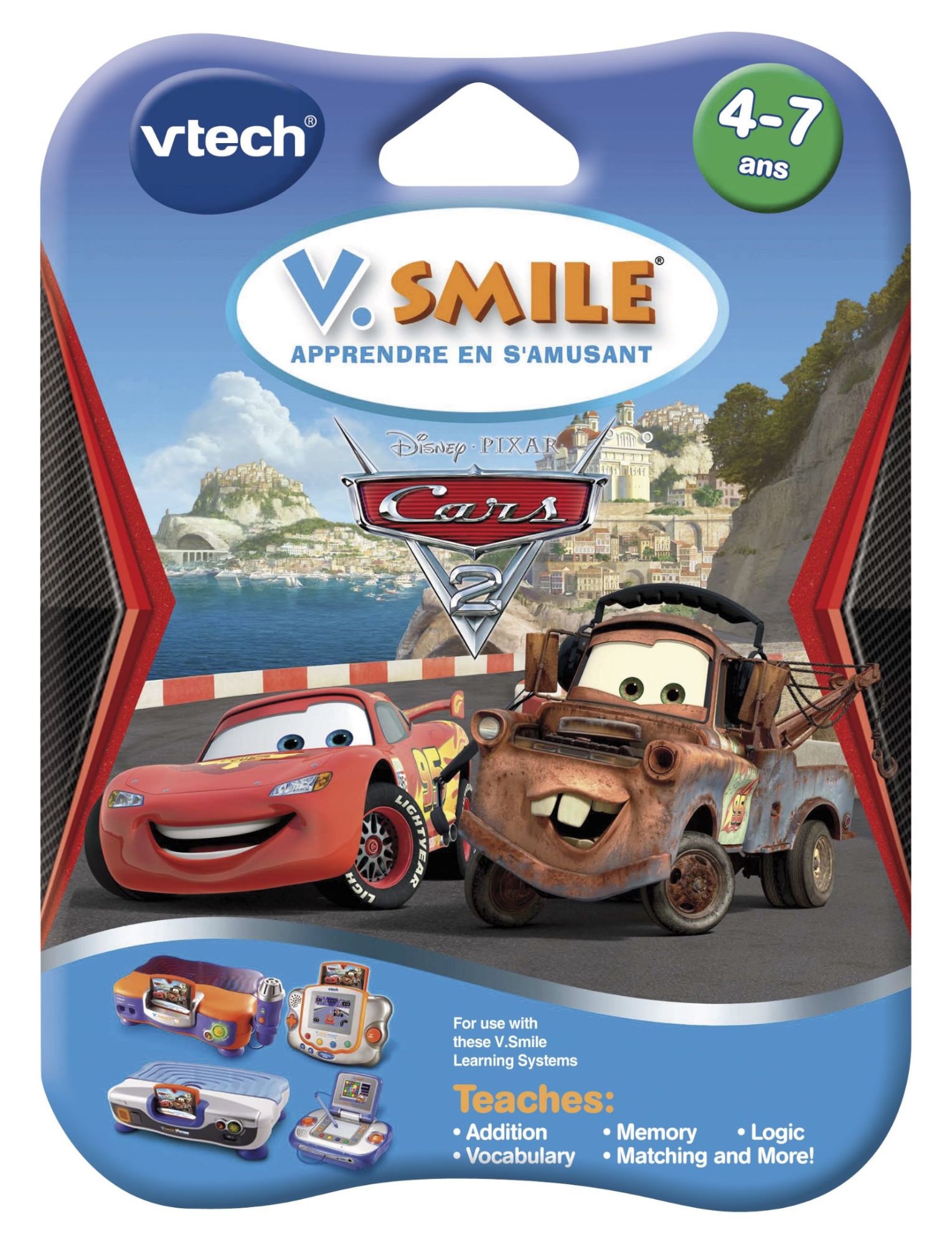 Jeu Pour Console De Jeux Vsmile : Cars 2