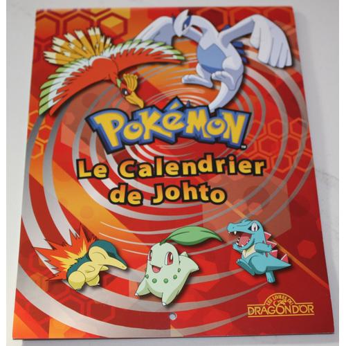 Calendrier De Johto Pokemon Calendrier Rakuten