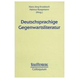 Deutschsprachige Gegenwartsliteratur - Hans-Jörg Knobloch