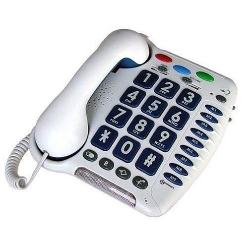 Geemarc - Cl100 - TÃlÃphone Grosses Touches - Volume De RÃception +30 Db (dans Le Combine)-couleur Blanc