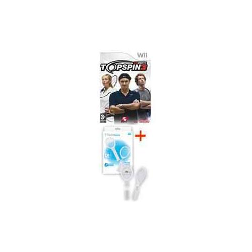 Wii Top Spin 3 + Pack Deux Raquettes Blanches