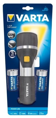 VARTA lampe de poche LED Day 2D 2 x piles D Mono