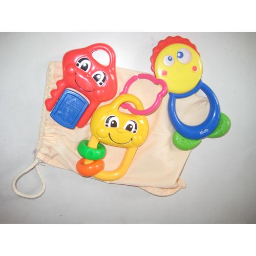 Lot De 3 Hochets Petits Bonhomme Fisher Price