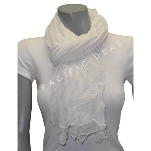 Grand Foulard Blanc Femme Chale Echarpe Neuf Rakuten