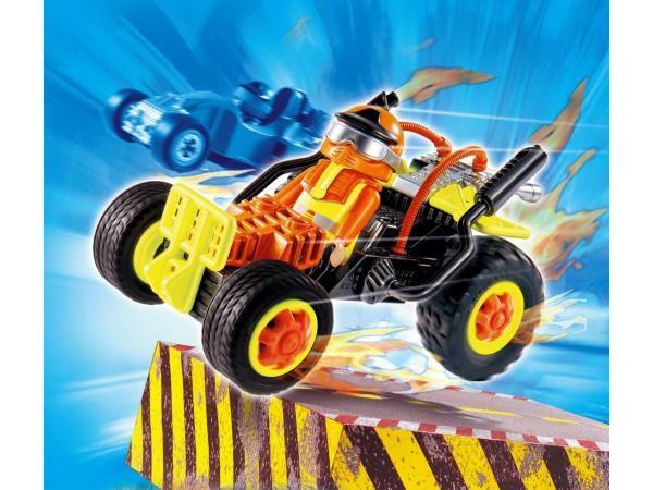 Playmobil Sports Et Action 4182 Pilote Avec Voiture Transformable Jaune