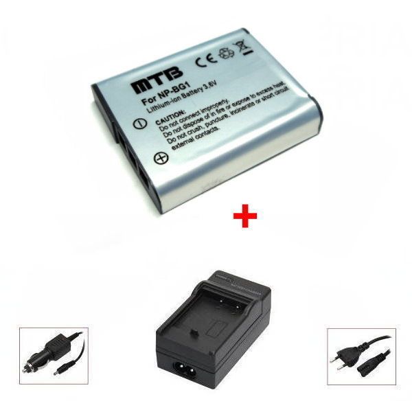 Chargeur + Batterie NP-BG1 pour Sony Cyber-shot DSC-W110, W115, W120, W125, W130