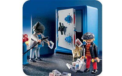 Playmobil City Action 3161 Cambrioleurs / Coffre Fort
