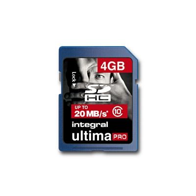 Integral Carte mémoire flash 4 Go Class 10 SDHC