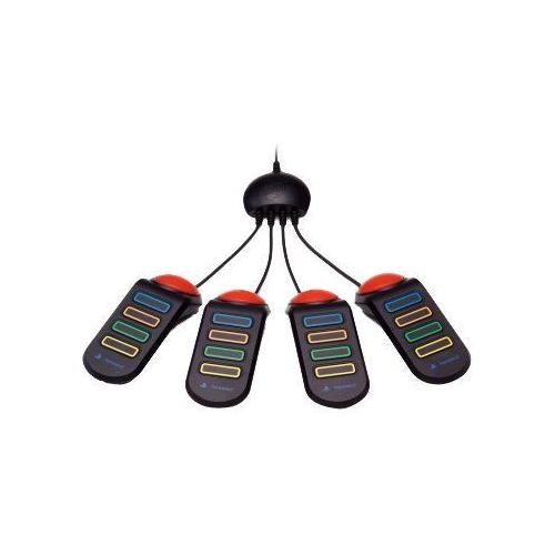 Sony Buzz! Buzzer - Buzzer De Quiz - 5 Boutons - Filaire (Pack De 4) - Pour Sony Playstation 2