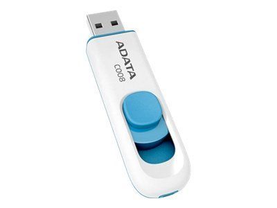ADATA Classic Series C008 - Clé USB - 16 Go - USB 2.0 - blanc, bleu