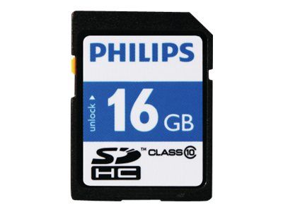 Philips FM16SD45B - Carte mémoire flash - 16 Go - Class 10 - SDHC