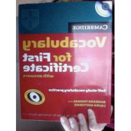 Cambridge Vocabulary For First Certificate With Answers And Audio Cd - Thomas Barbara