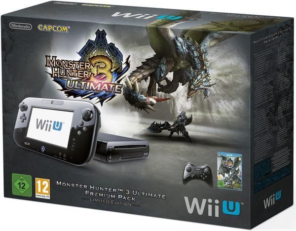 Nintendo Wii U Limited Edition Monster Hunter 3 Ultimate Premium Pack Console De Jeux Full Hd Hd Monster Hunter 3 Ultimate