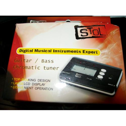 Accordeur Stol Ft 90 Pour Guitare Et Basse