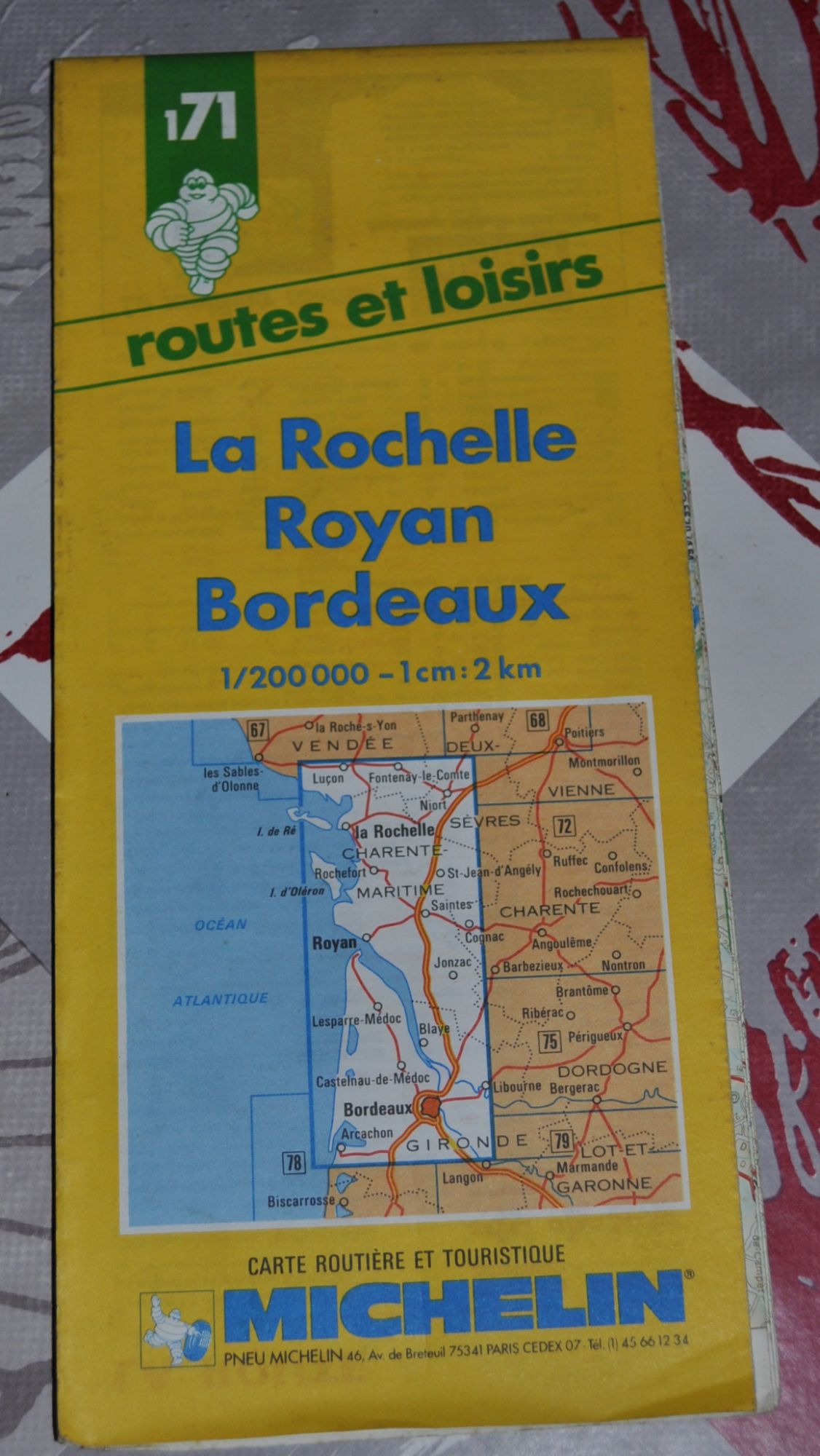 Carte routière et touristique Michelin: 1:200 000-1 cm.:2 km. : [France]