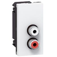 Prise murale RCA audio LEGRAND 22.5X45