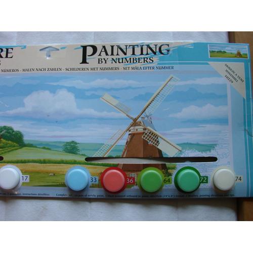 Peinture Par Numeros Moulin A Vent 60x20cm Lefranc Bourgeois