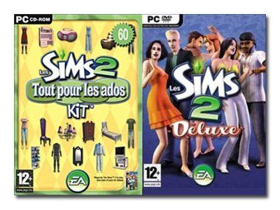 Les Sims 2: Deluxe Ensemble Complet 1 Utilisateur Pc Dvd Win Français Avec Les Sims 2 Tout Pour Les Ados Kit