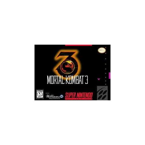 Mortal Kombat 3 Snes Super Nintendo
