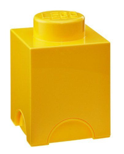  - Brique De Rangement Jaune 1 Plot
