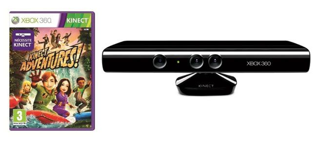 Pack Kinect Xbox 360 + Jeu Kinect Adventures