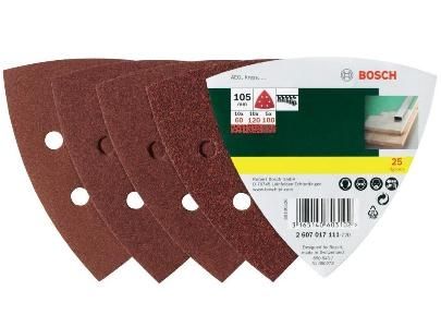 Set de 25 Abrasifs Delta 93 mm 2607017110 Bosch