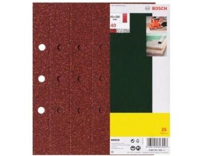 Set de 25 Abrasifs pour Ponceuse 2607017107 Bosch