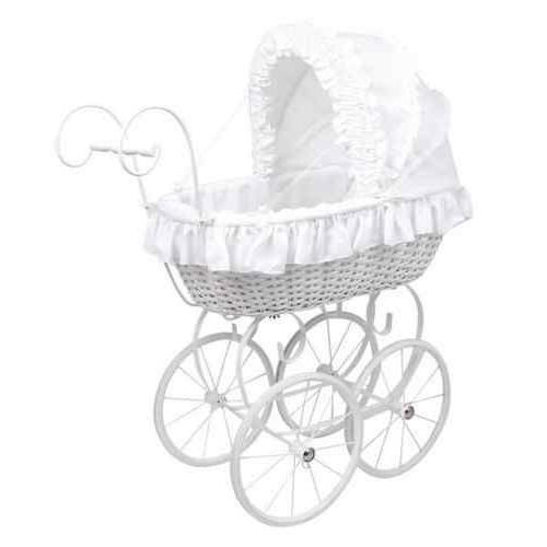 poussette ancienne en osier