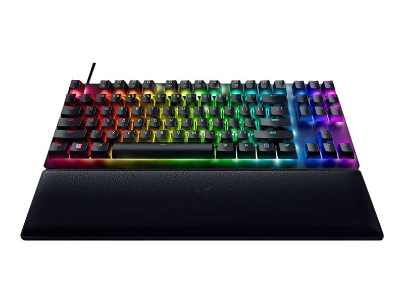 Razer Huntsman V2 TKL - Clavier - rétro-éclairé - USB-C - Français - commutateur : Razer Linear Optical Red Gen-2