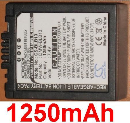 Batterie DMWBLB13E/DMW-BLB13E/DMW-BLB13/DMWBLB13/DMWBL13 pour Lumix ...