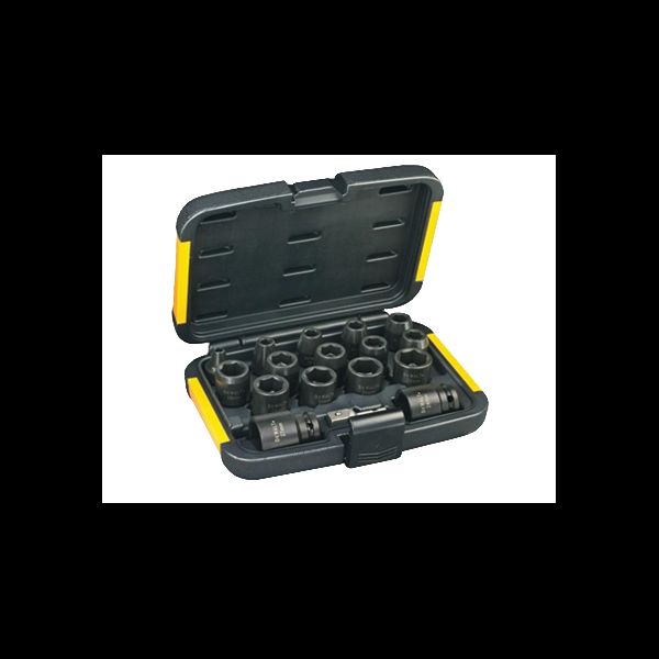 Coffret de douilles DEWALT 17 pièces + adaptateur DT7506
