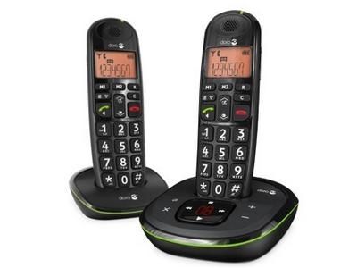 DORO PhoneEasy 105wr Duo Téléphone sans fil système de répondeur avec ID d'appelant DECT\\GAP + combiné supplémentaire