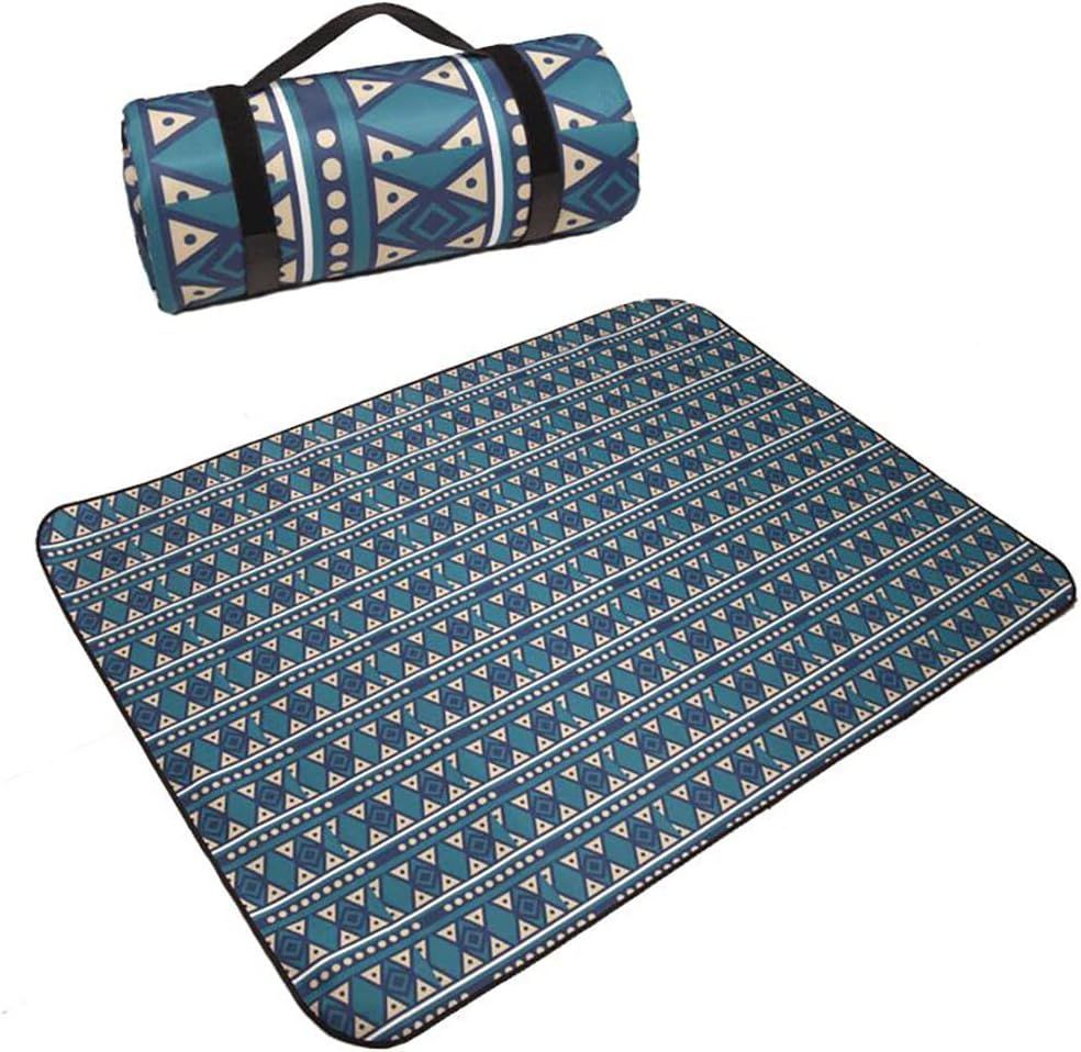 Couverture de Pique-Nique 200 X 200 Cm, Couverture de Plage Imperm¿¿able Tapis de Plage avec Poign¿¿e Couverture de Picnic sans Sable pour La Randonn¿¿e Voyage Camping en Plein Air Parc